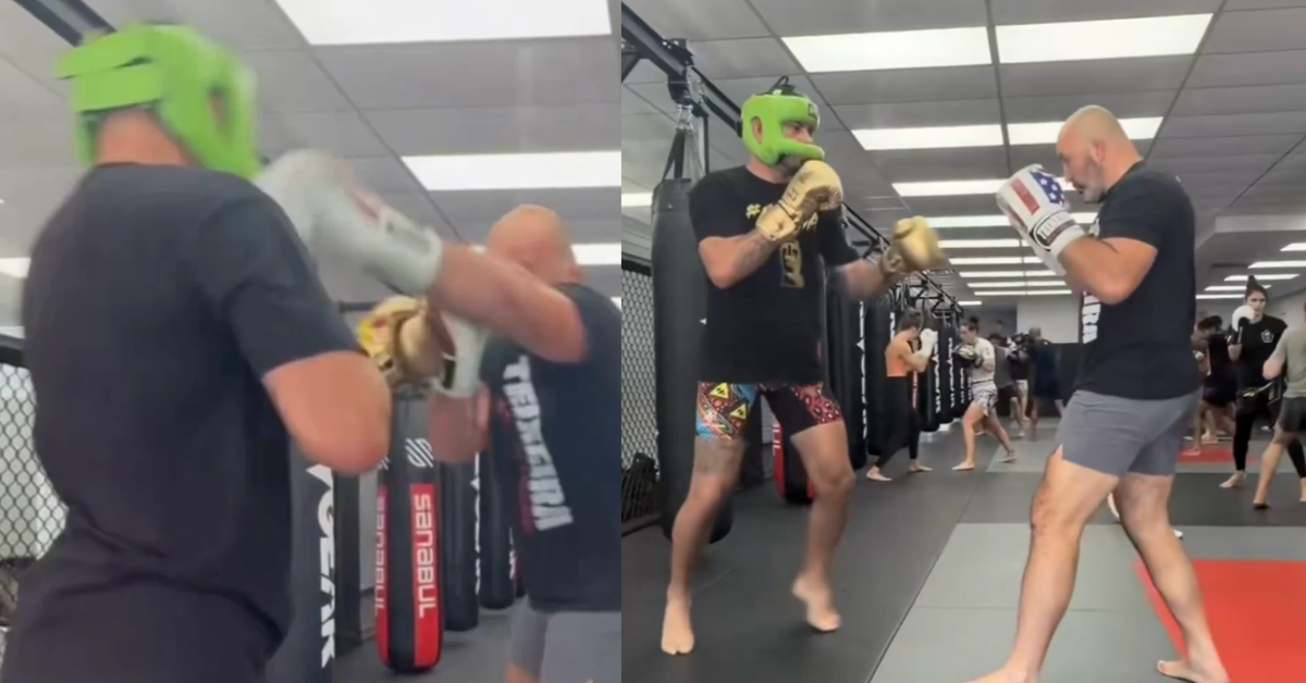 Alex Pereira Sparks Discussion Wearing Headgear in Sparring