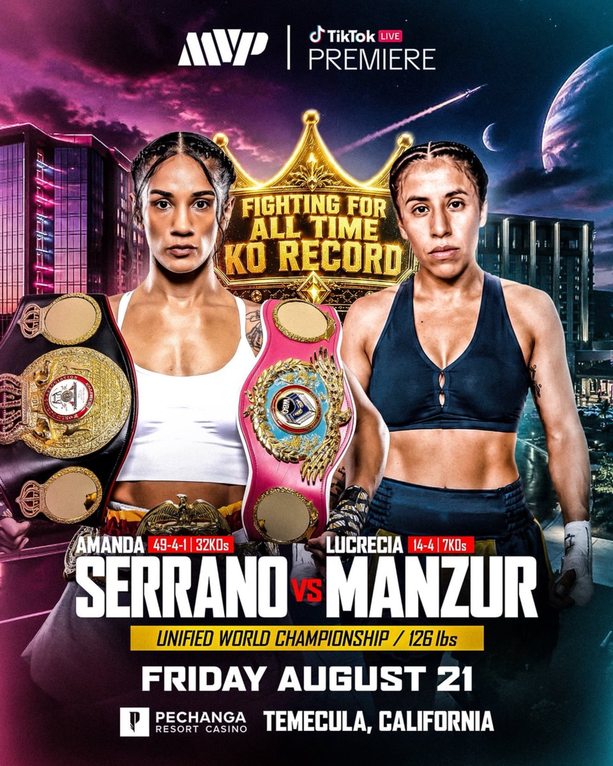 Amanda Serrano Defends Featherweight Title Against Lucrecia Manzur