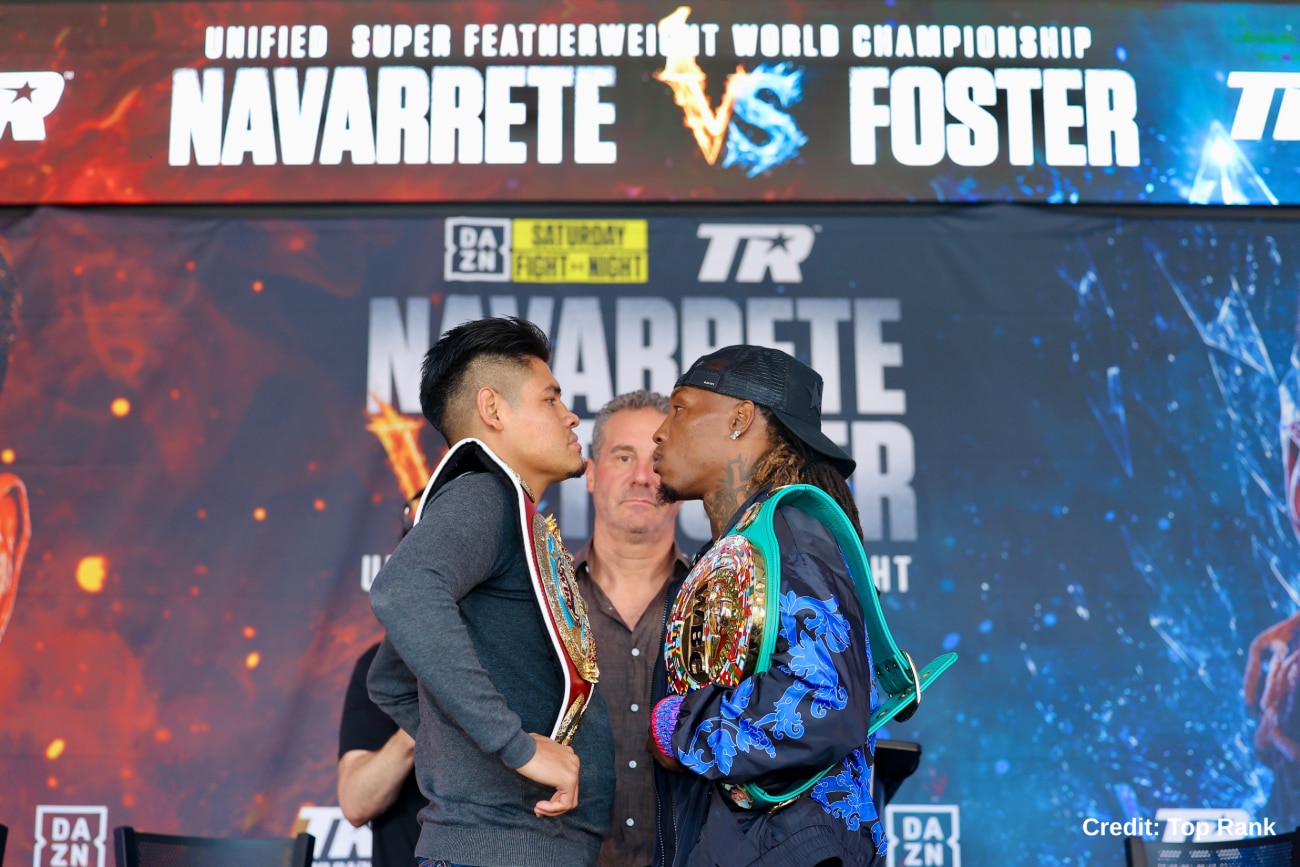 O’Shaquie Foster Confident Ahead of Navarrete Unification Bout