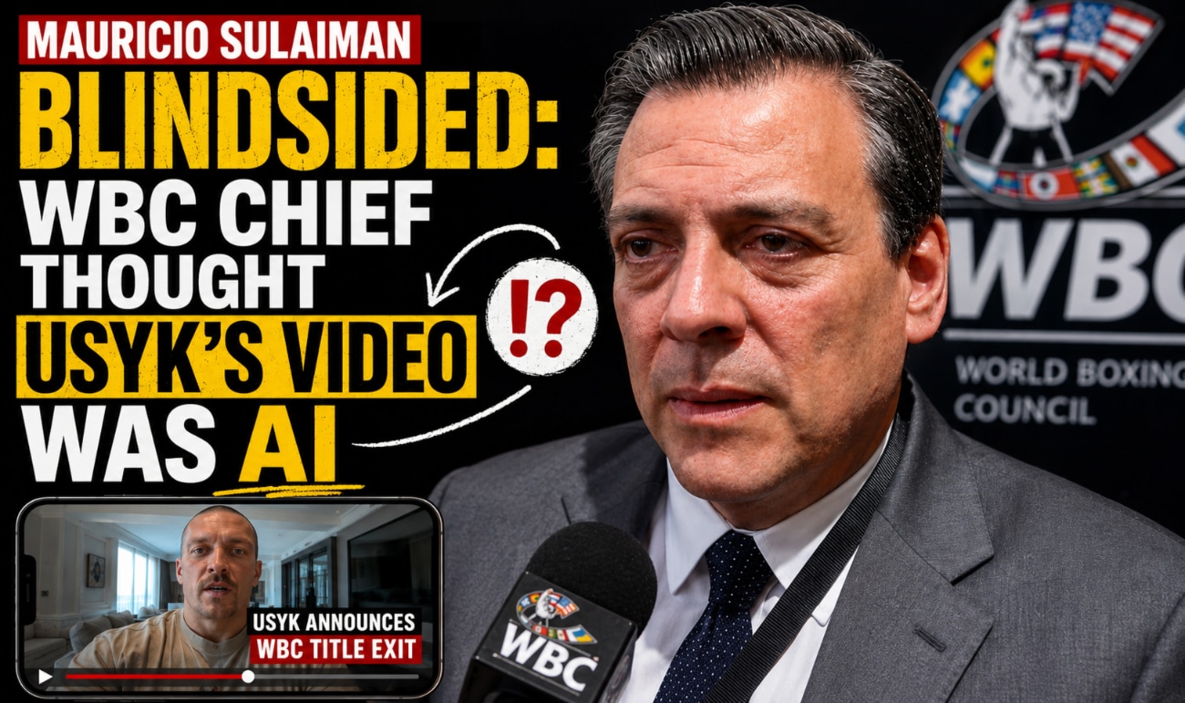 WBC President Mauricio Sulaiman Surprised by Usyk's Exit Video